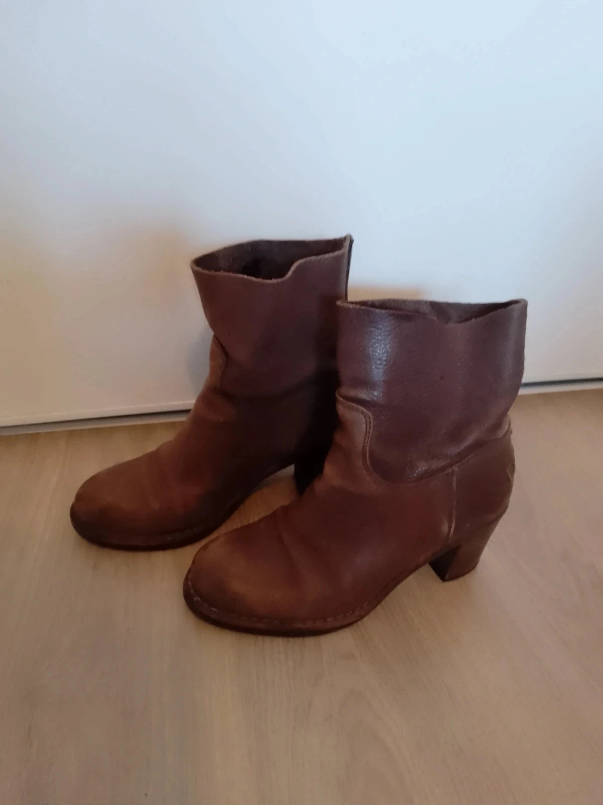 Bottines femme 38 shabbies en cuir naturel